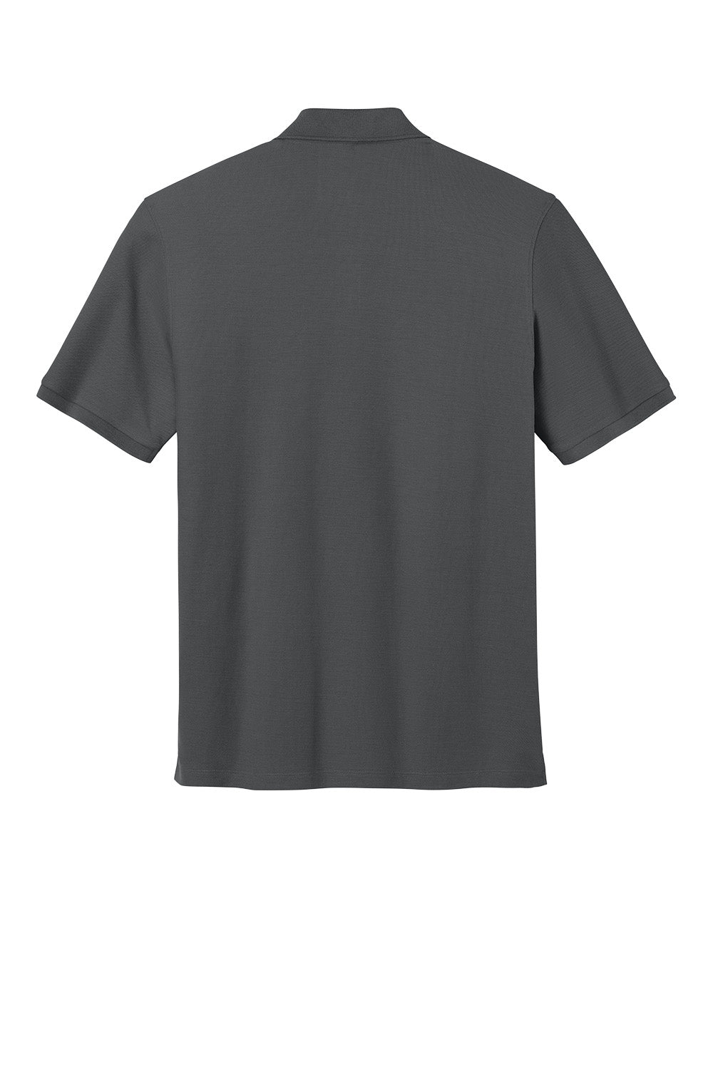 Storm grey Port Authority short sleeve pocket polo shirt with front pocket and classic polo collar, ideal for corporate uniforms.