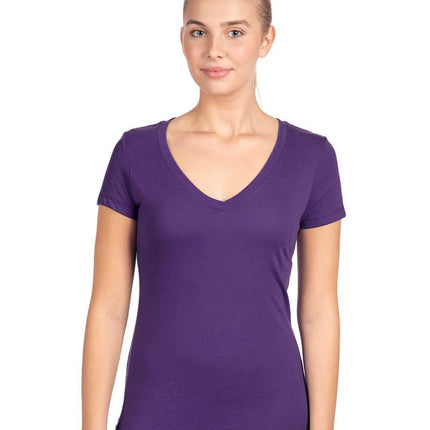 Next Level - Women's Ideal V-Neck T-Shirt at Print View - Print-View