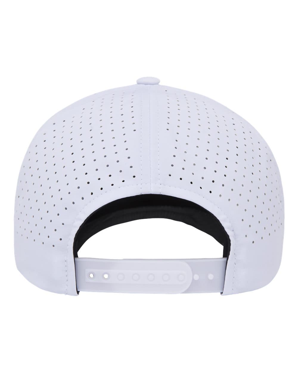 YP Classics 5389AP Five-Panel Snapback with Perforated Cap in White — view 3