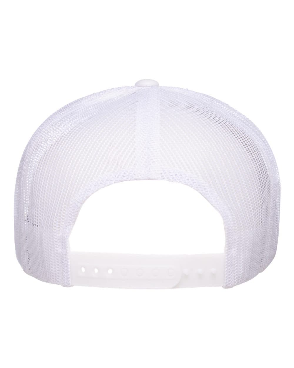 YP Classics 6006 Classic Five-Panel Trucker Cap in White — view 3
