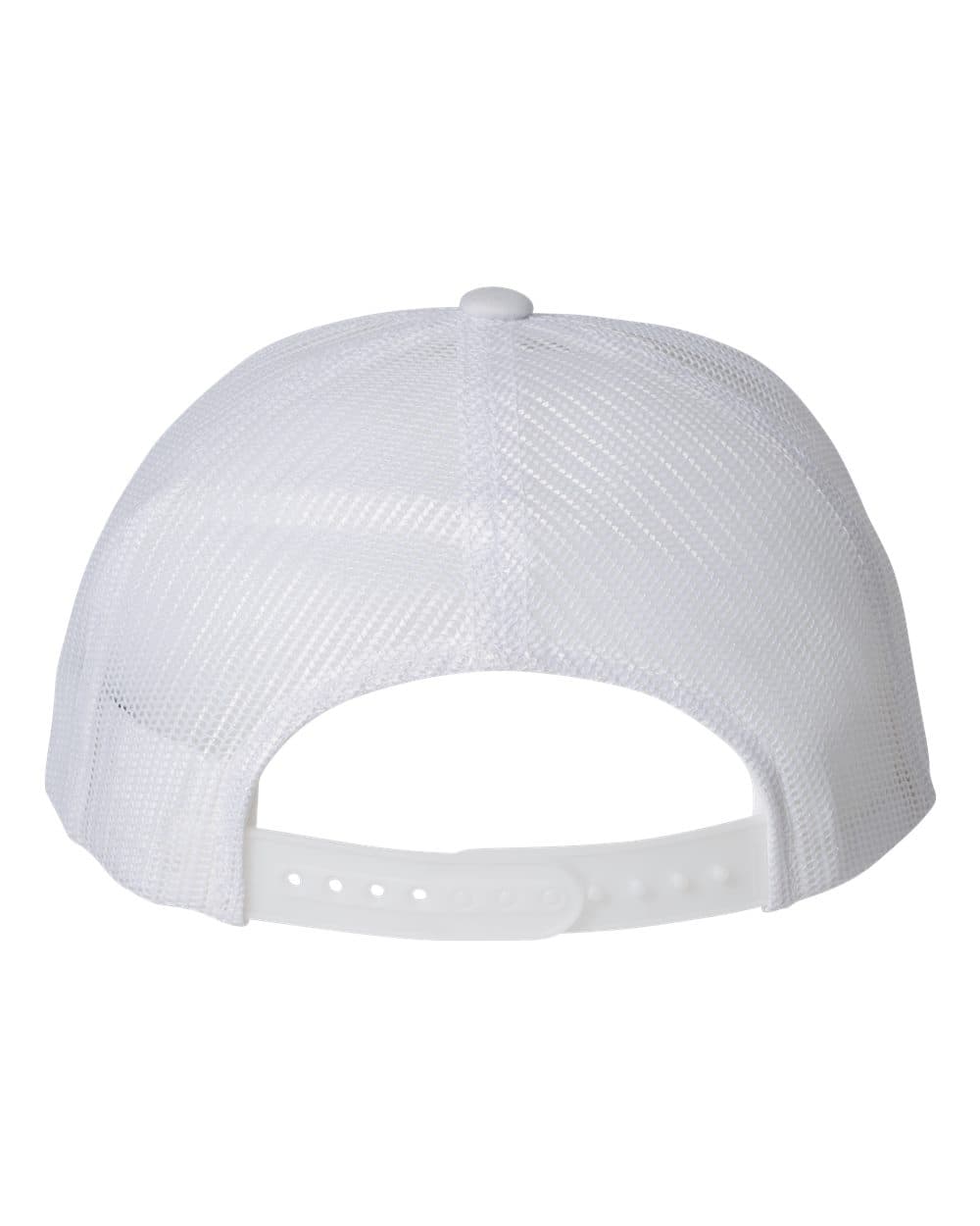 YP Classics 6606 Retro Trucker Cap in White — view 3
