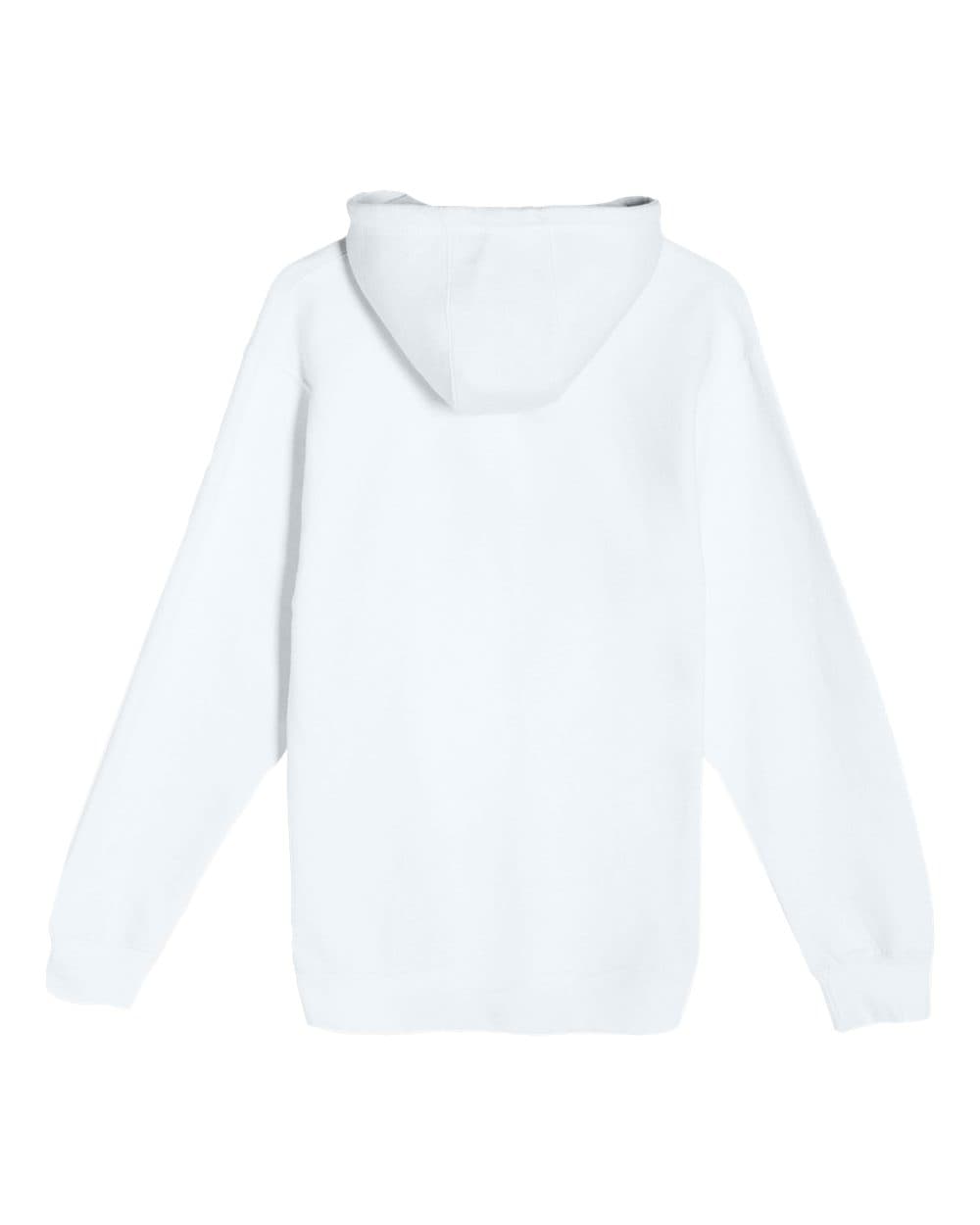 Lane Seven LS14003 Unisex Premium Full-Zip Hoodie Sweatshirt in White — view 5