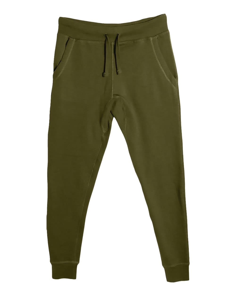 Lane Seven LST006 Unisex Premium Joggers in Army Green — view 4