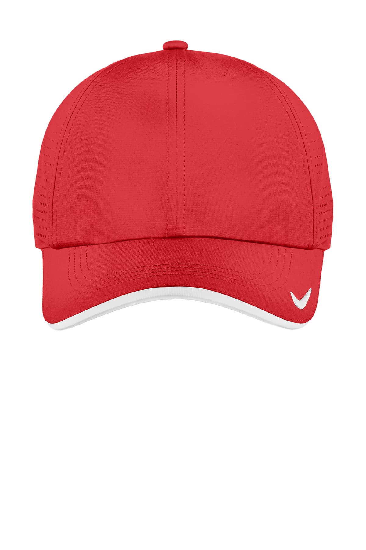 Nike NKFB6445 Dri-FIT Perforated Performance Cap in University Red / White — view 2