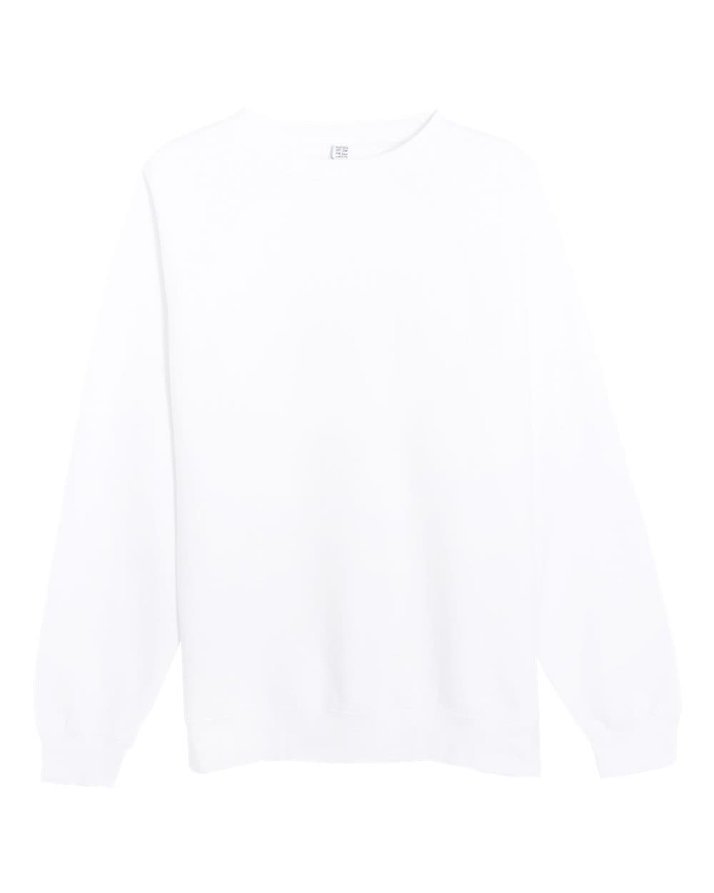 Lane Seven LS14004 Unisex Premium Crewneck Sweatshirt in White — view 4