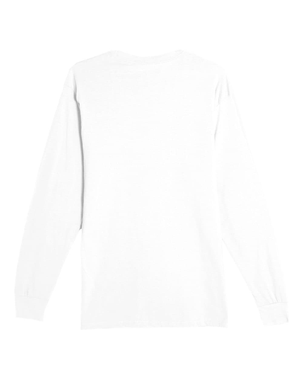 Lane Seven LS15009 Unisex Heavyweight Long Sleeve Tee in White — view 5