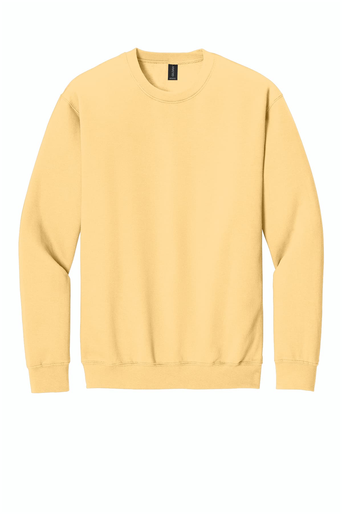 Gildan SF000 Softstyle Crewneck Sweatshirt in Yellow Haze — view 4