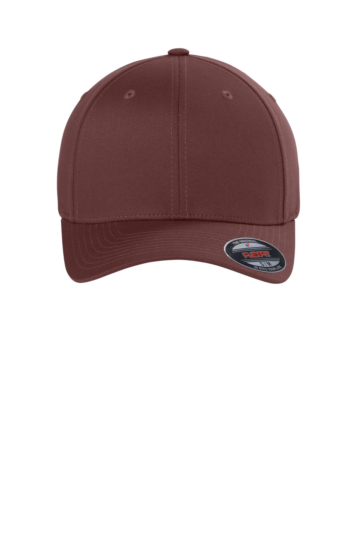 Flexfit 6277 Wooly Combed Cap in Maroon — view 6