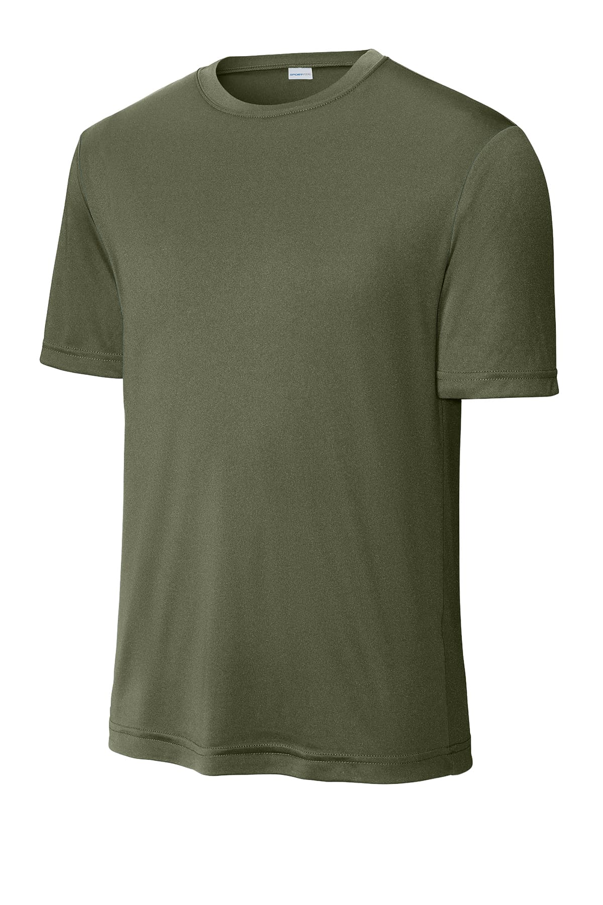 Sport-Tek ST350 PosiCharge Competitor Tee in Olive Drab Green — view 4