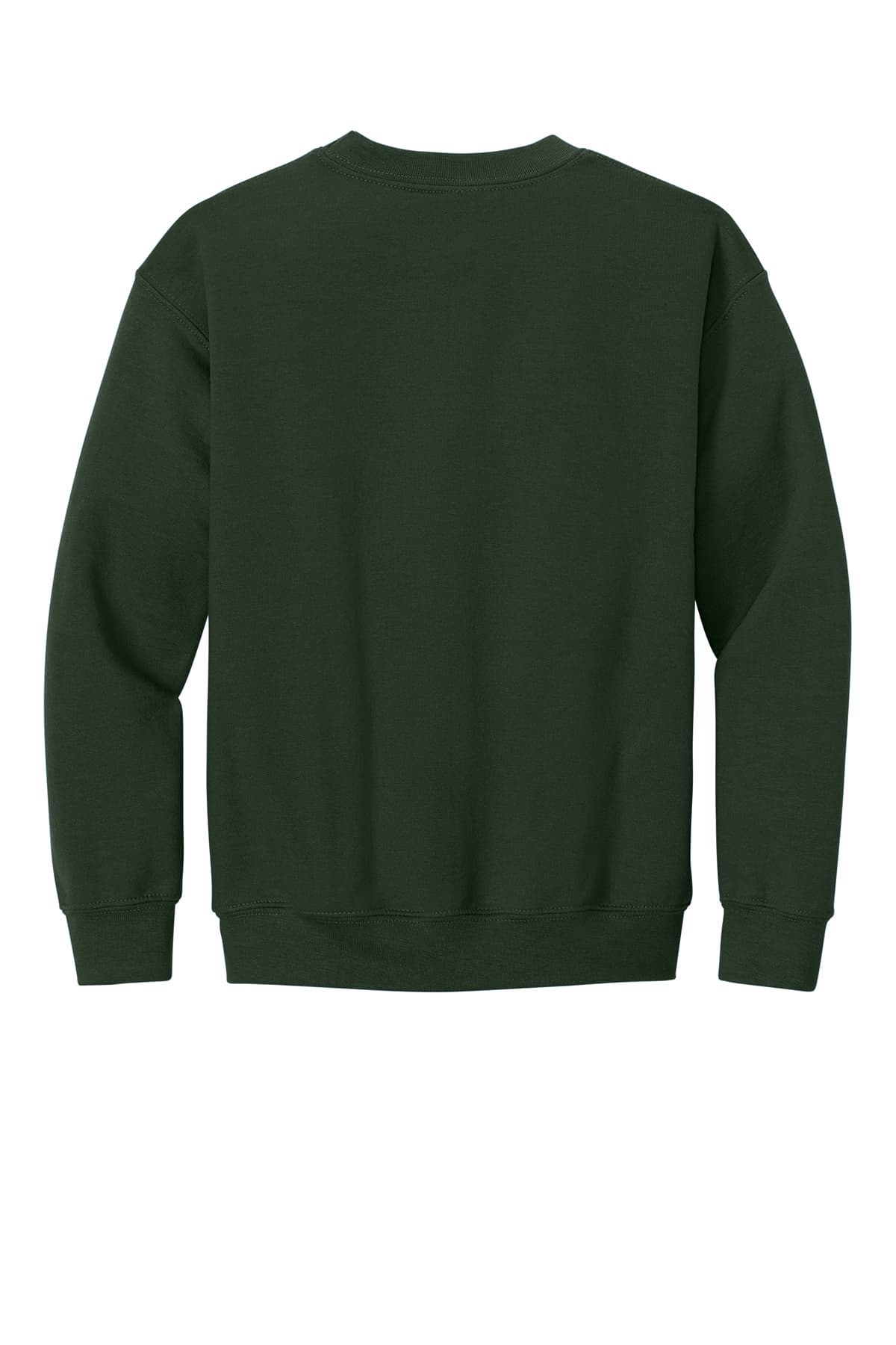Gildan 18000B Youth Heavy Blend Crewneck Sweatshirt in Forest Green — view 5
