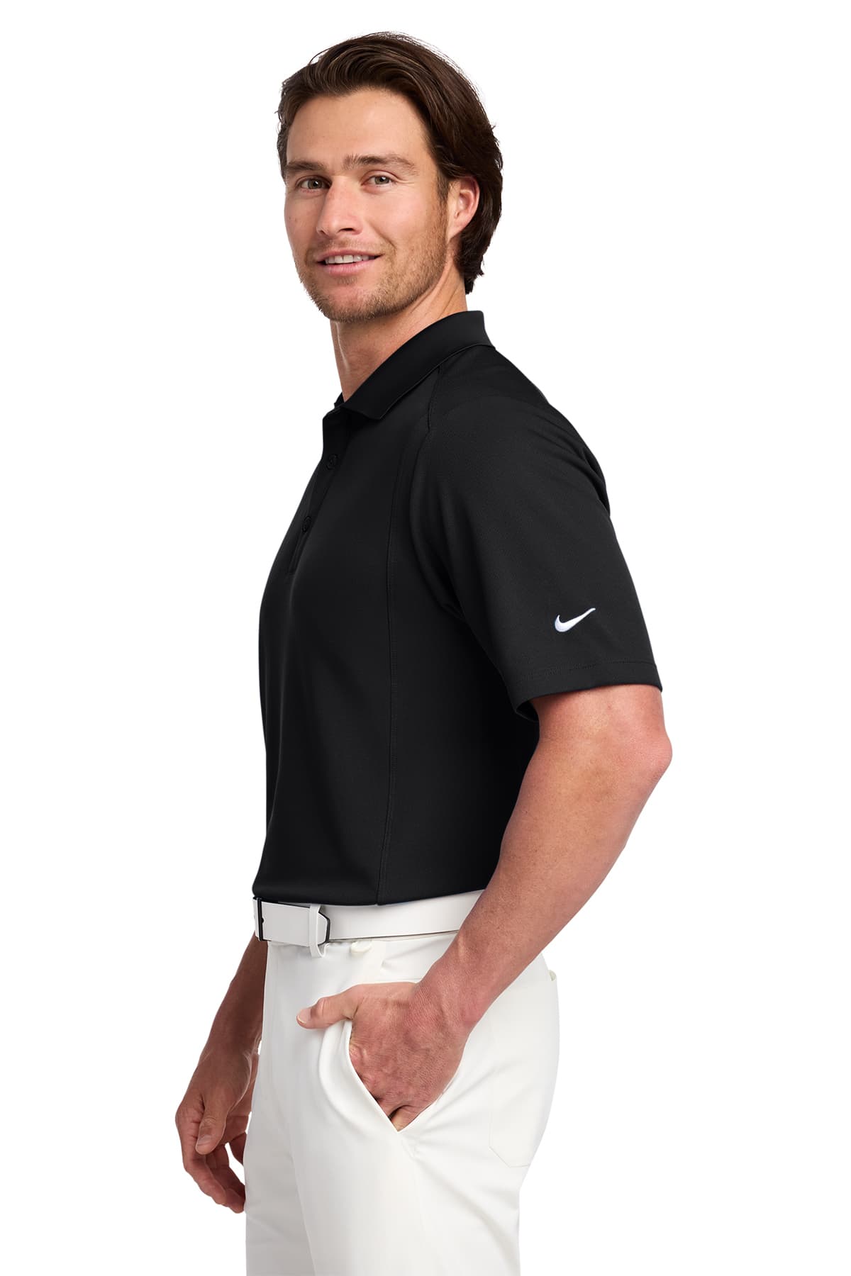 Nike 267020 Dri-FIT Classic Polo in Black — view 3