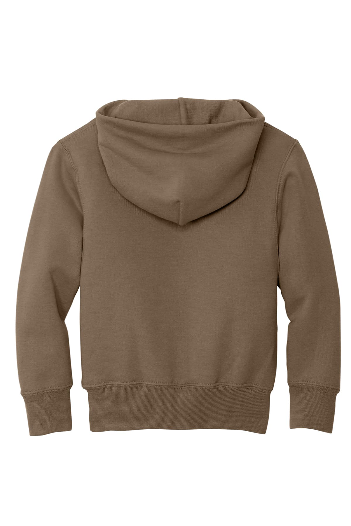 Port & Company PC78YH Youth Core Fleece Pullover Hooded Sweatshirt in Woodland Brown — view 5