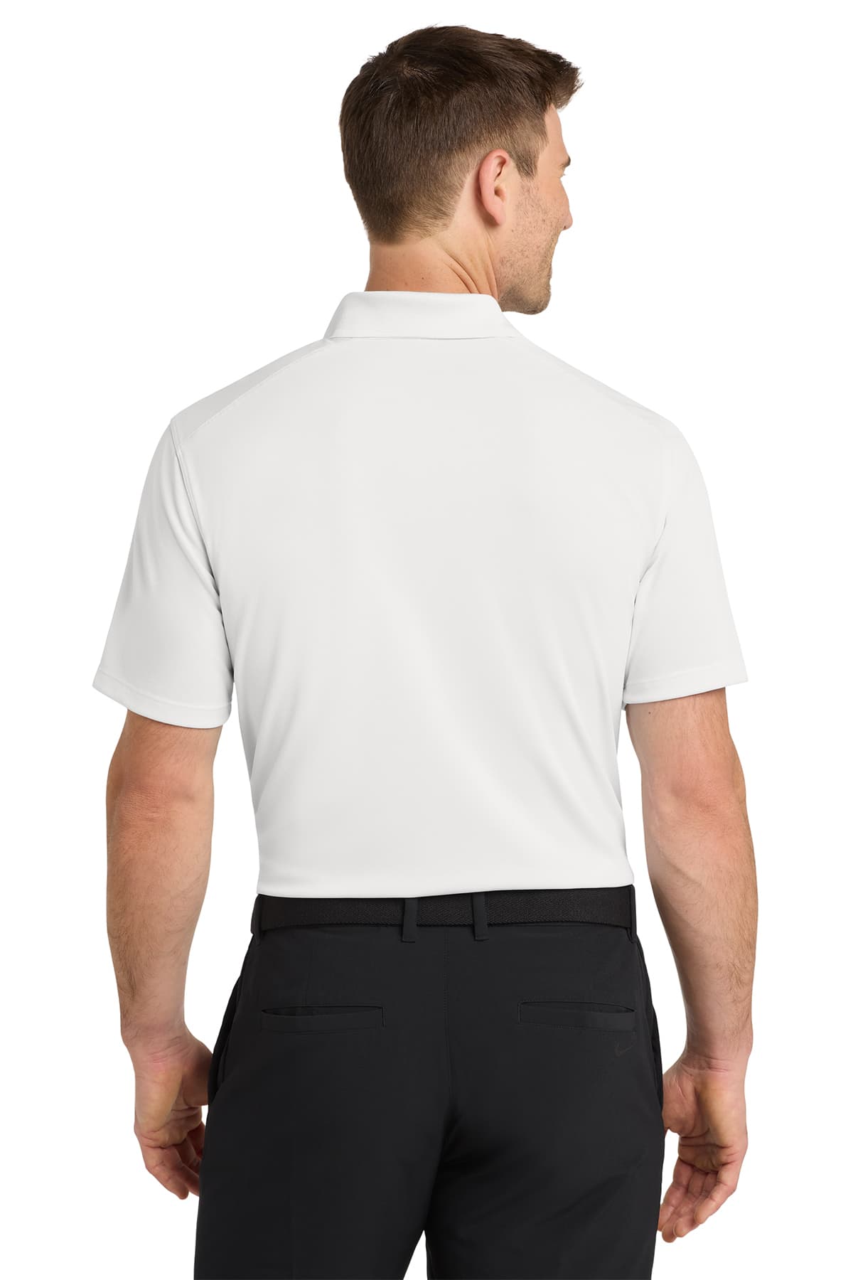 Nike NKDC1963 Dri-FIT Micro Pique 2.0 Polo in White — view 2