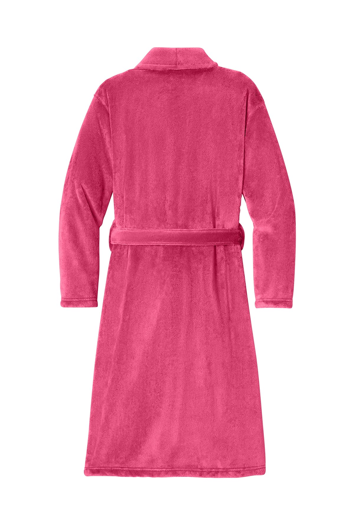 Port Authority R102 Plush Microfleece Shawl Collar Robe in Pink Raspberry — view 5