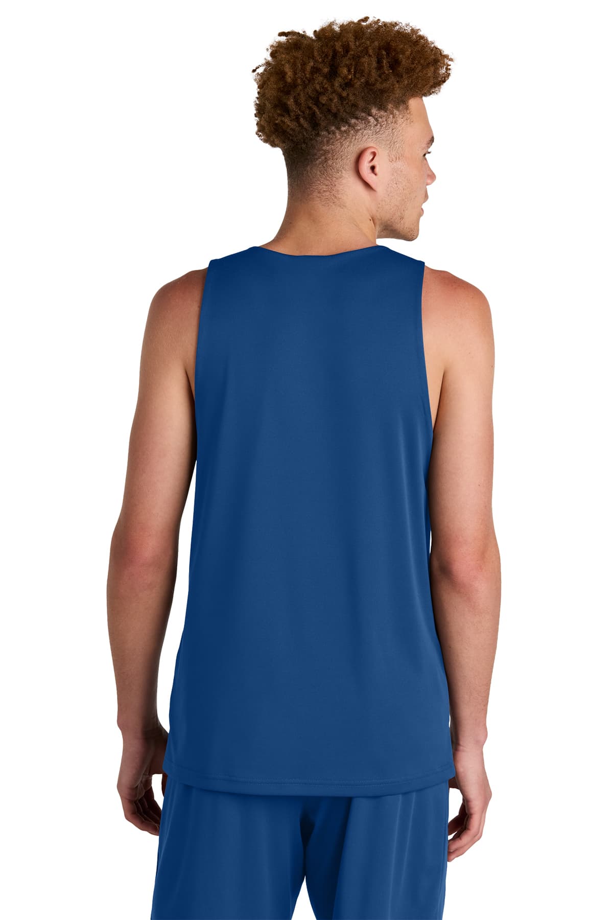 Sport-Tek ST551 PosiCharge Competitor Rev Tank in True Royal / White — view 3