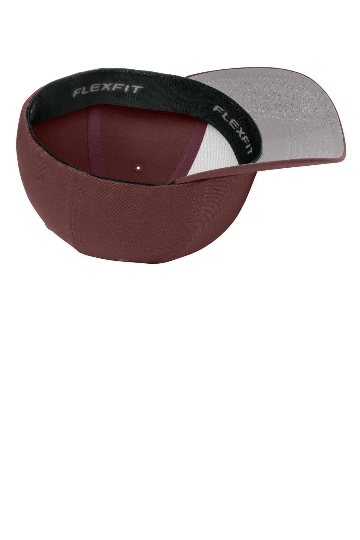 Flexfit 6277 Wooly Combed Cap in Maroon — view 5