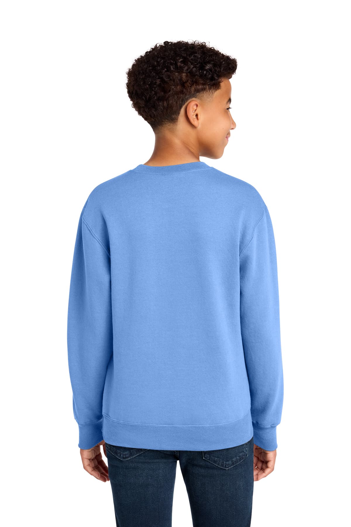 Port & Co® Youth Core Fleece Crewneck Sweatshirt — alternate view