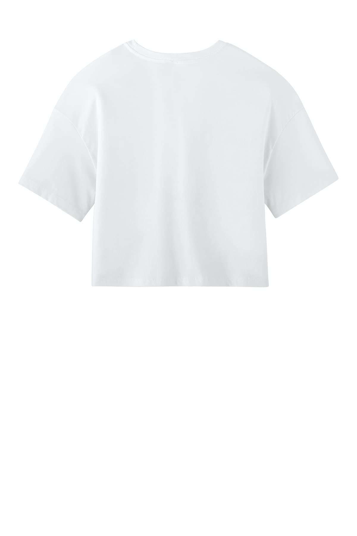 BELLA+CANVAS 6482 Women’s Jersey Crop Tee in White — view 4