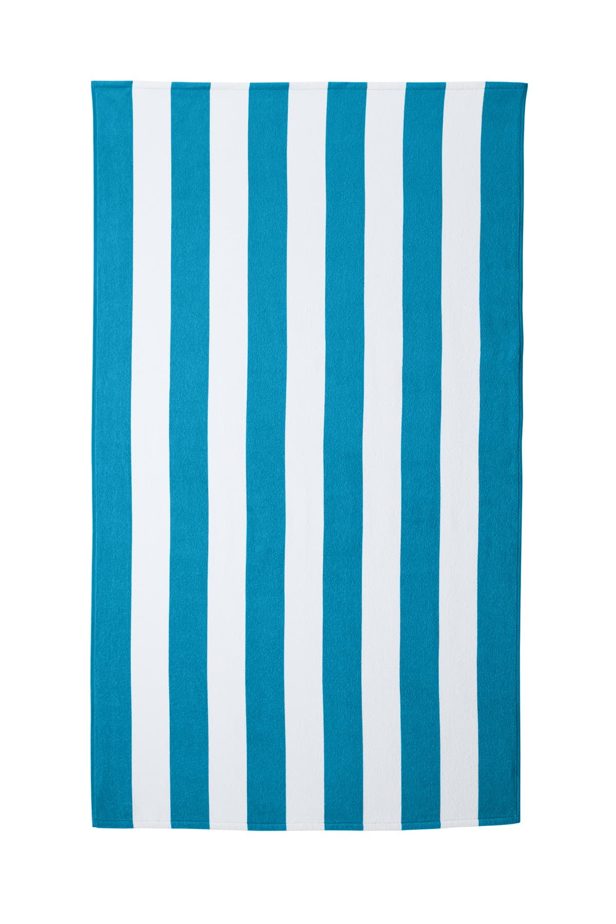 Port Authority PT43 Cabana Stripe Beach Towel in Turquoise — view 2