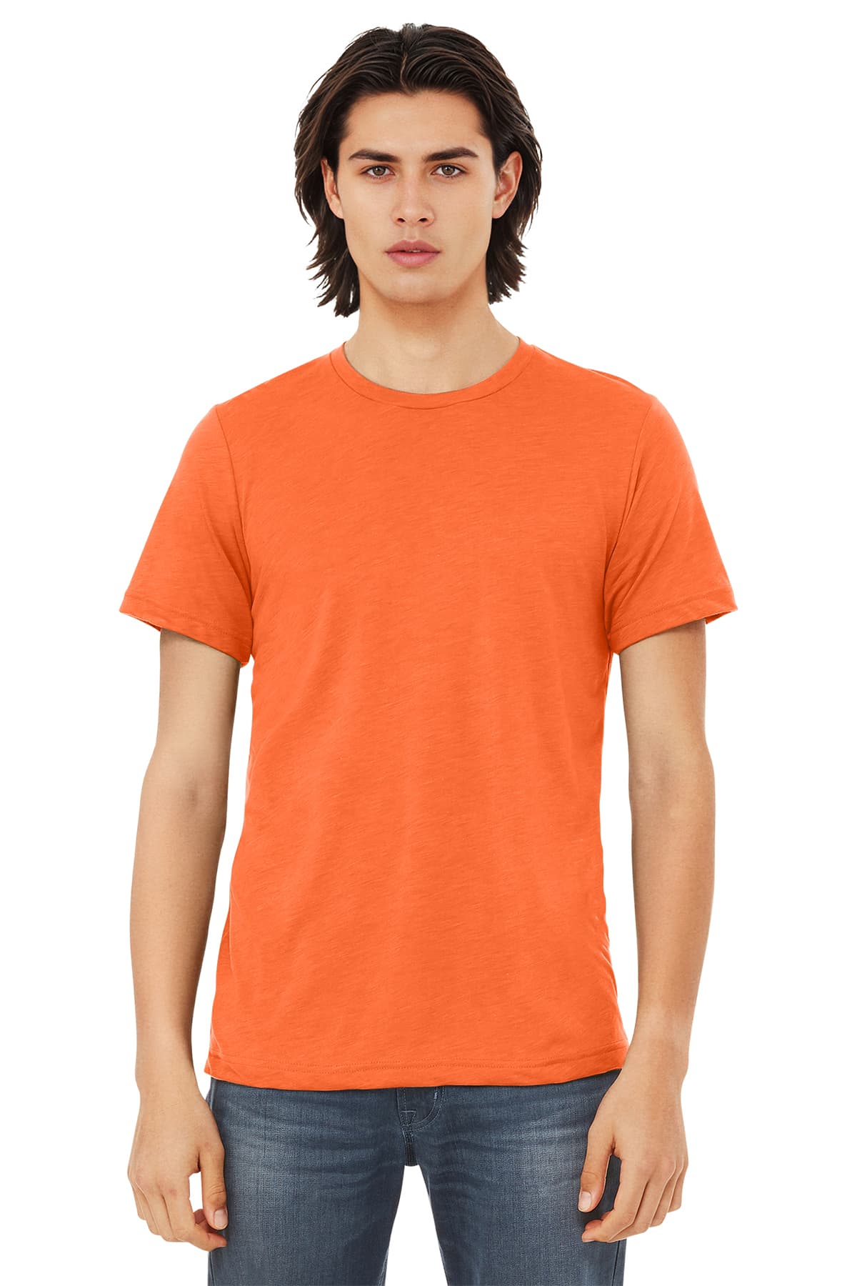 BELLA+CANVAS 3413 Unisex Triblend Short Sleeve Tee in Solid Orange Triblend