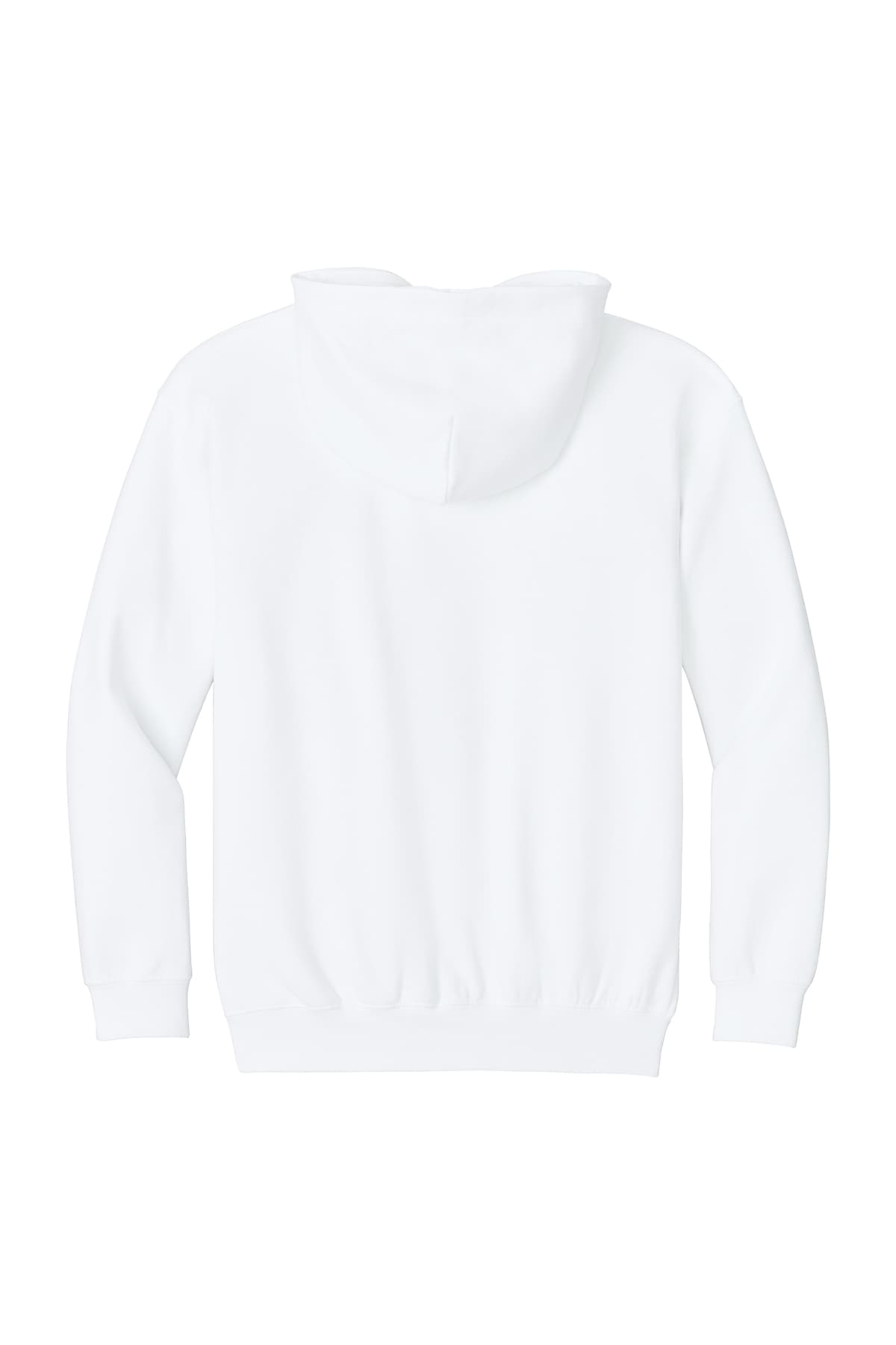 Gildan SF500B Youth Softstyle Midweight Fleece Hoodie in White — view 5