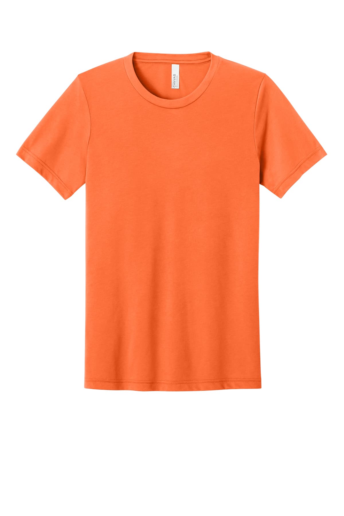 BELLA+CANVAS 3413 Unisex Triblend Short Sleeve Tee in Solid Orange Triblend — view 3