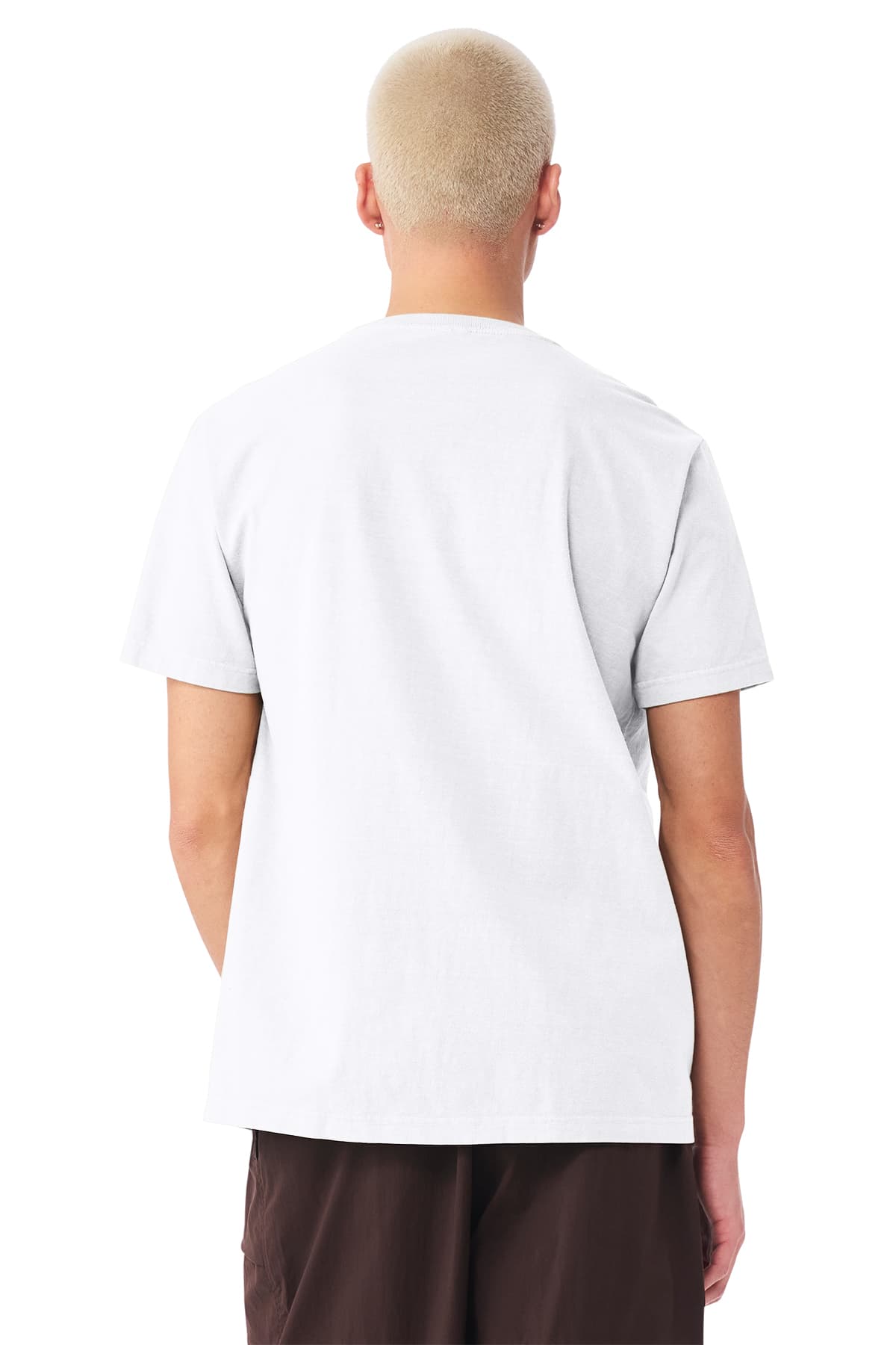 BELLA+CANVAS 4810GD Unisex Heavyweight Garment-Dyed Tee in White — view 3