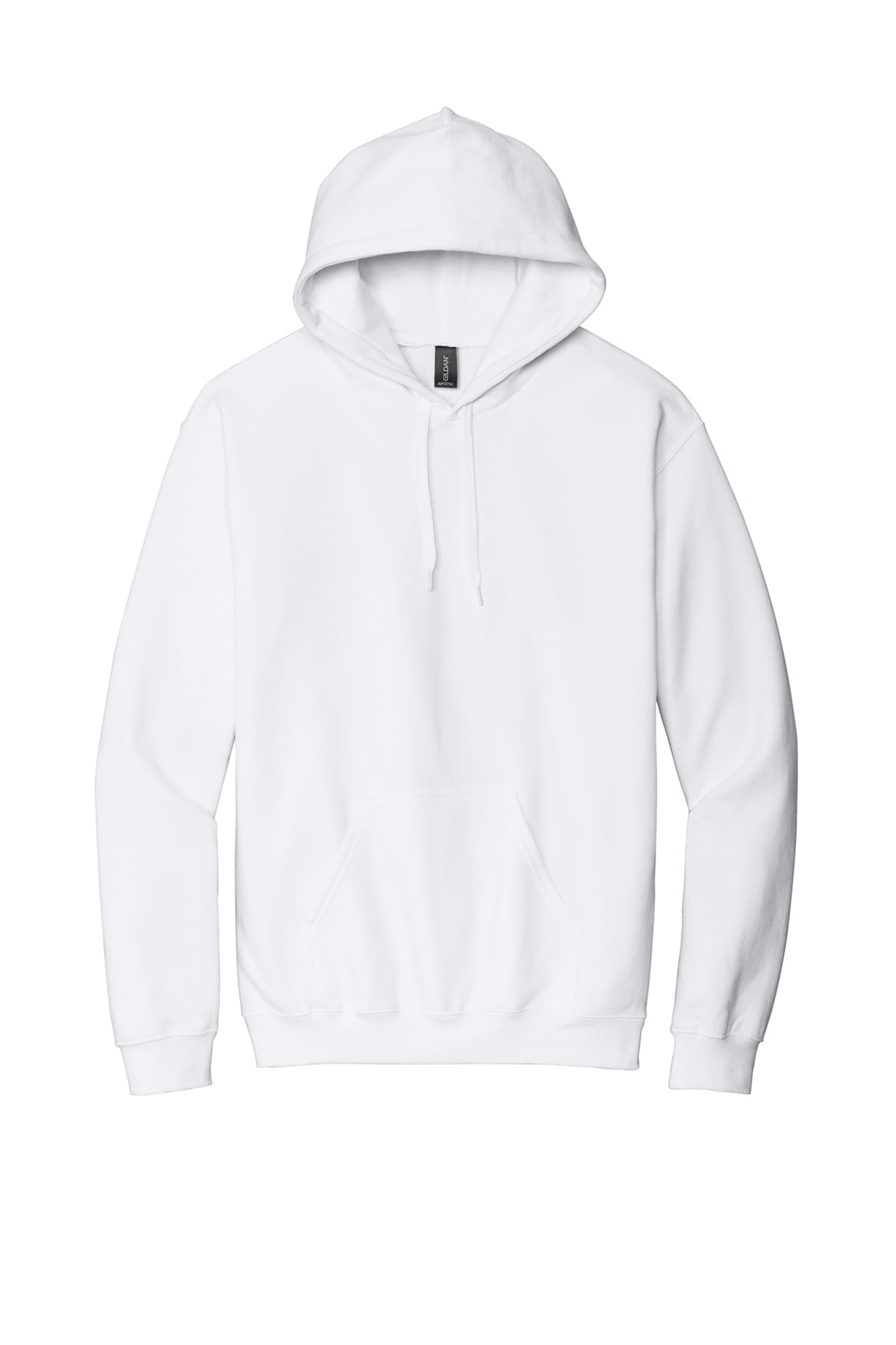 Gildan SF500 Softstyle Midweight Pullover Hooded Sweatshirt in White — view 4