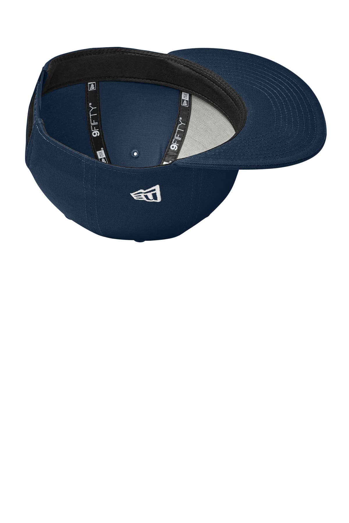 New Era NE400 Flat Bill Snapback Cap in Flag Dark Navy — view 5