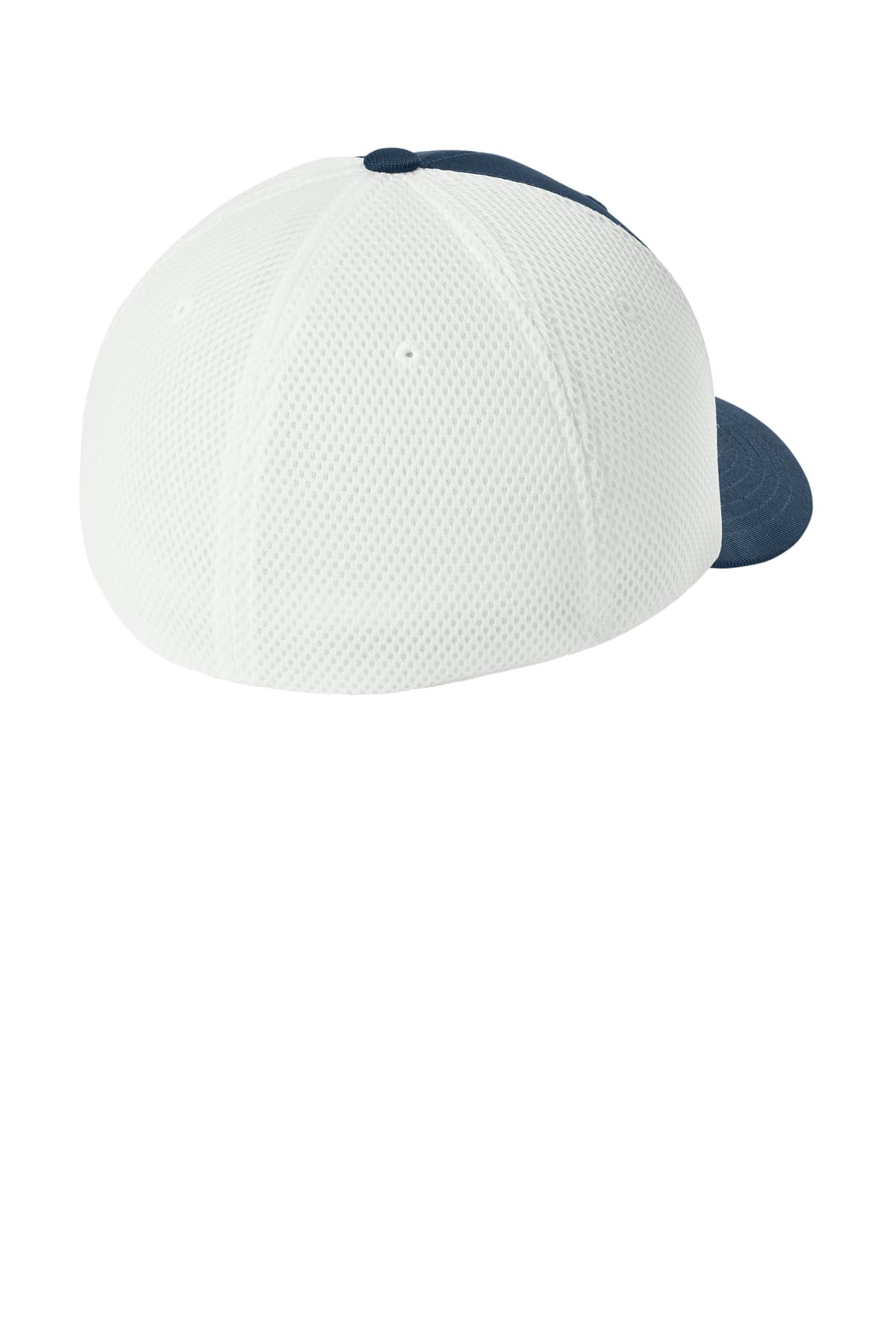 Flexfit 6533 Ultrafiber Airmesh Cap in Navy / White — view 3