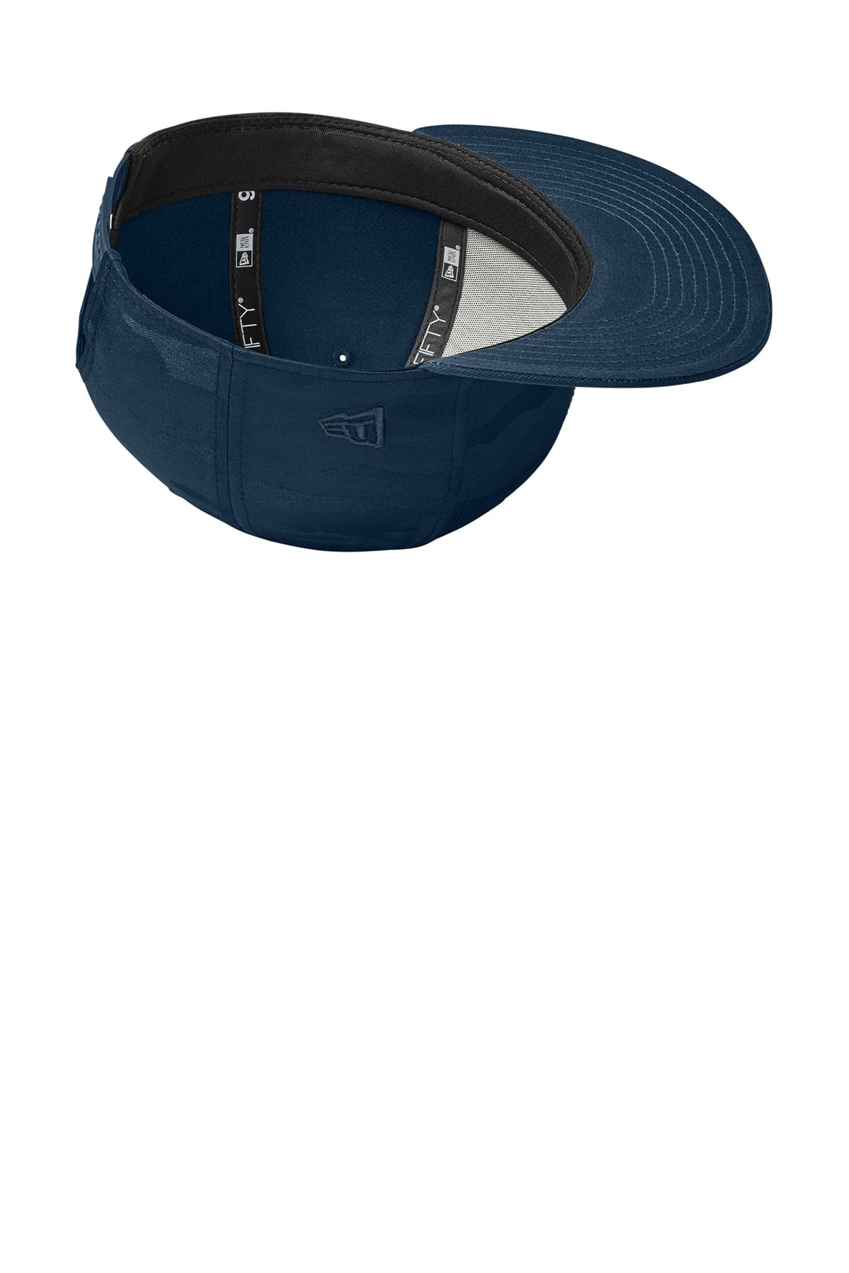 New Era NE407 Camo Flat Bill Snapback Cap in Flag Deep Navy / Deep Navy Camo — view 5