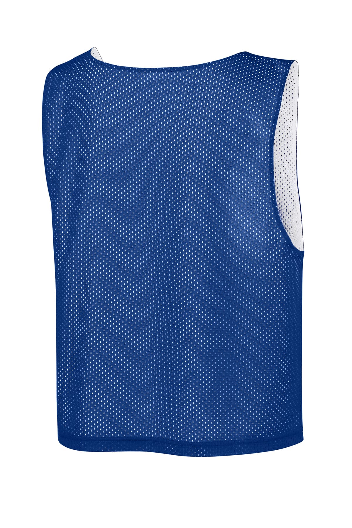 Sport-Tek YST512 Youth Lacrosse Reversible Pinnie in True Royal / White — view 5