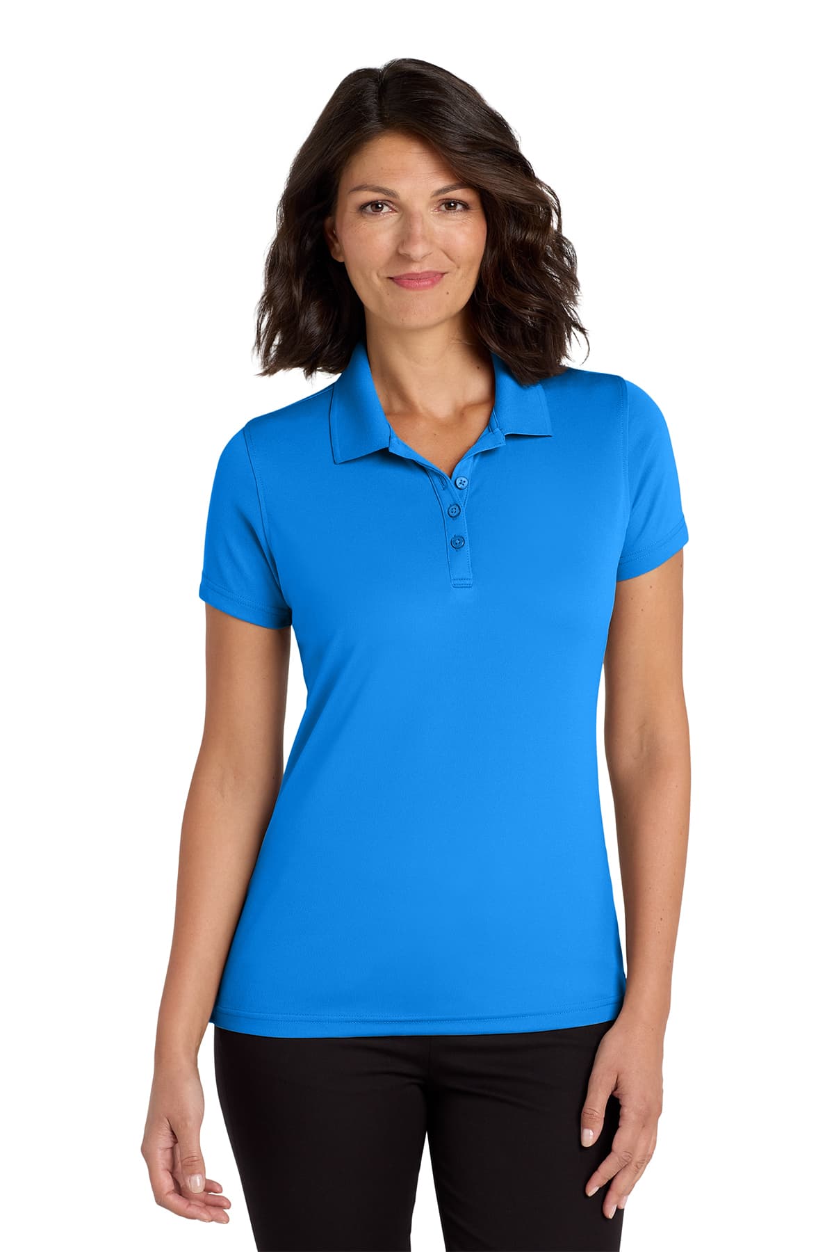 Port Authority LK110 Women's Dry Zone UV Micro-Mesh Polo in Coastal Blue