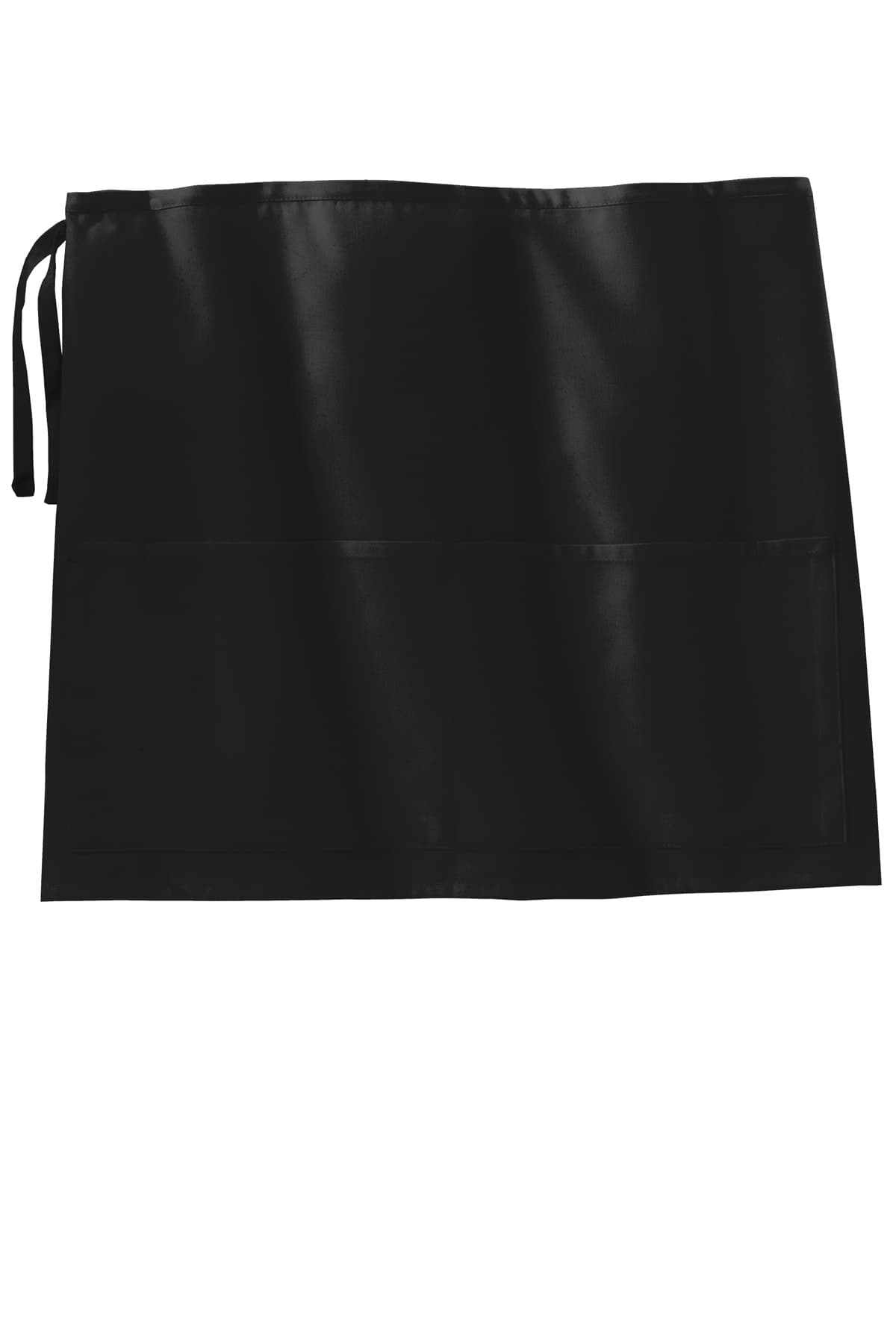 Port Authority A706 Easy Care Half Bistro Apron with Stain Release in Black — view 4
