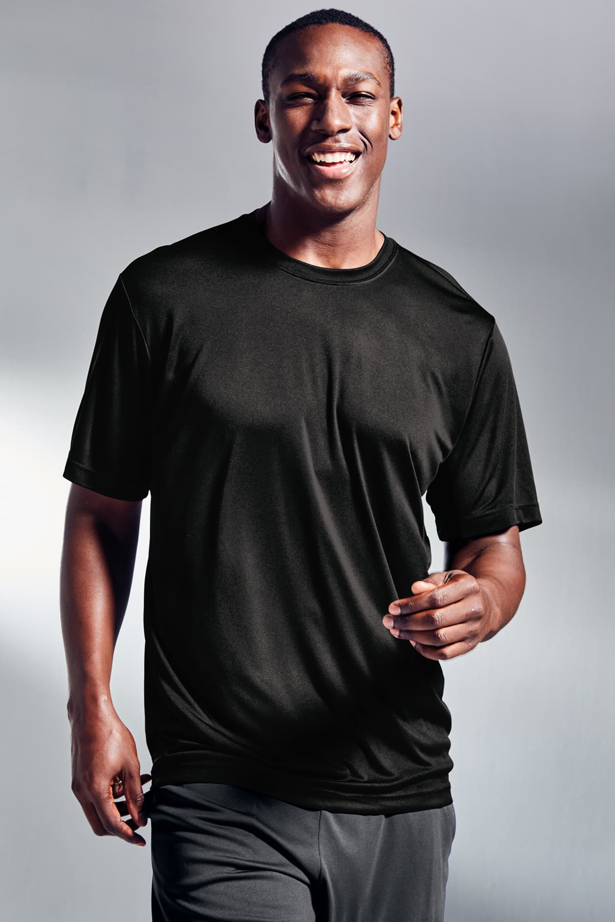Sport-Tek ST350 PosiCharge Competitor Tee in Olive Drab Green — view 6