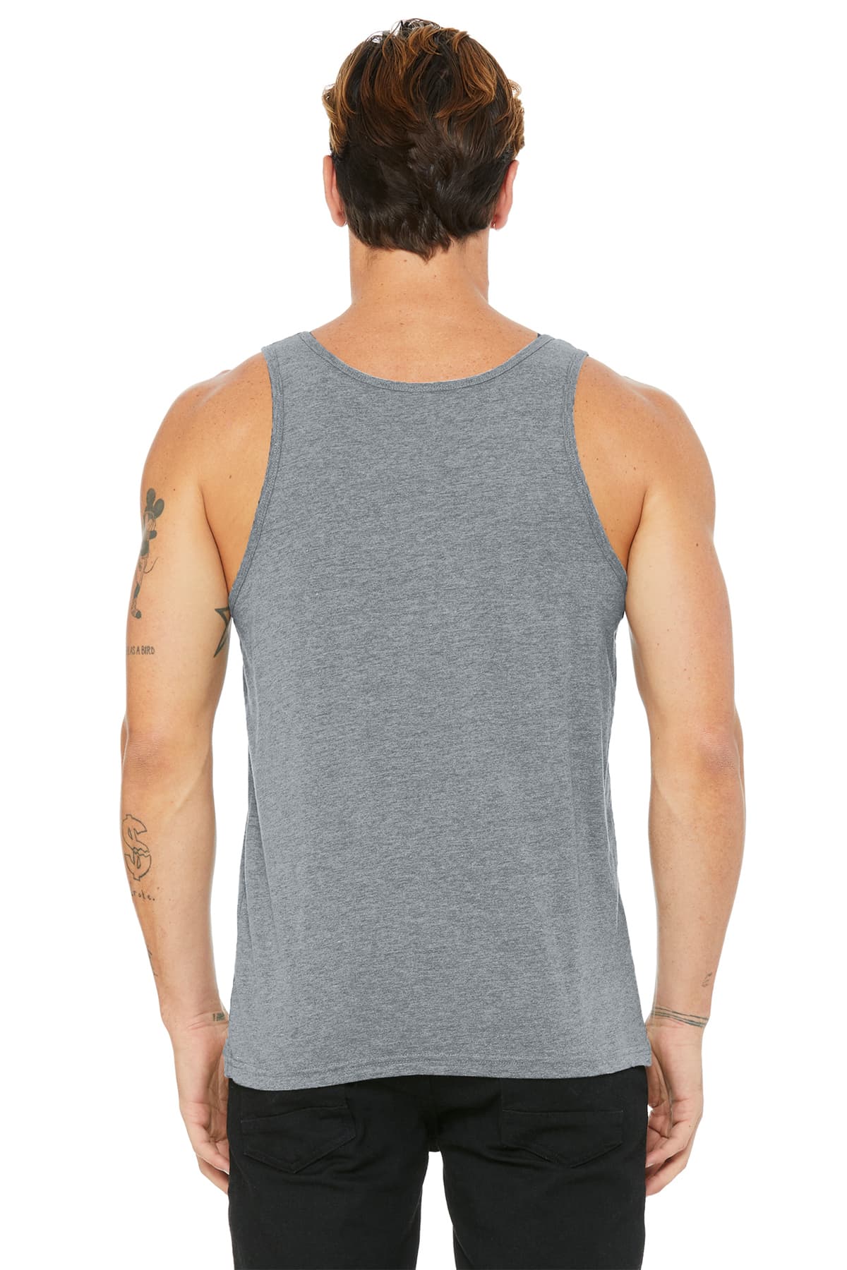 BELLA+CANVAS 3480 Unisex Jersey Tank in Athletic Heather — view 2