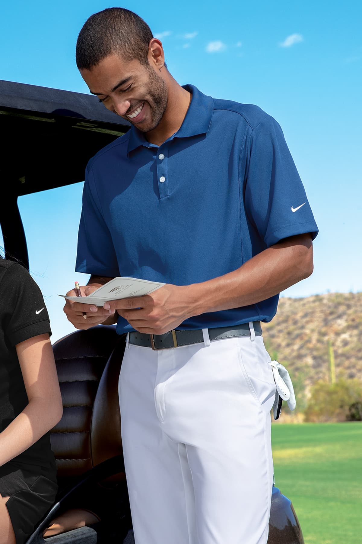 Nike 267020 Dri-FIT Classic Polo in Black — view 6