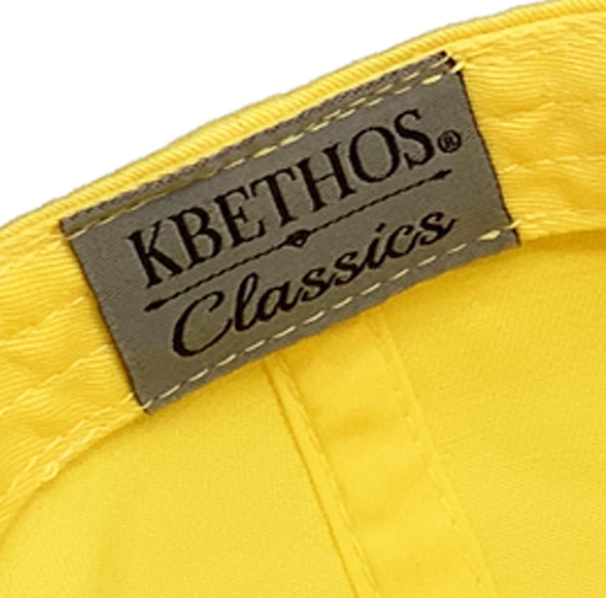 KB Ethos KBE-CLASSIC Low Profile Classic Baseball Cap in Yellow — view 8
