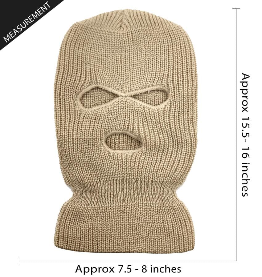 KB Ethos KBH-16 Three Hole Mask in Khaki — view 4