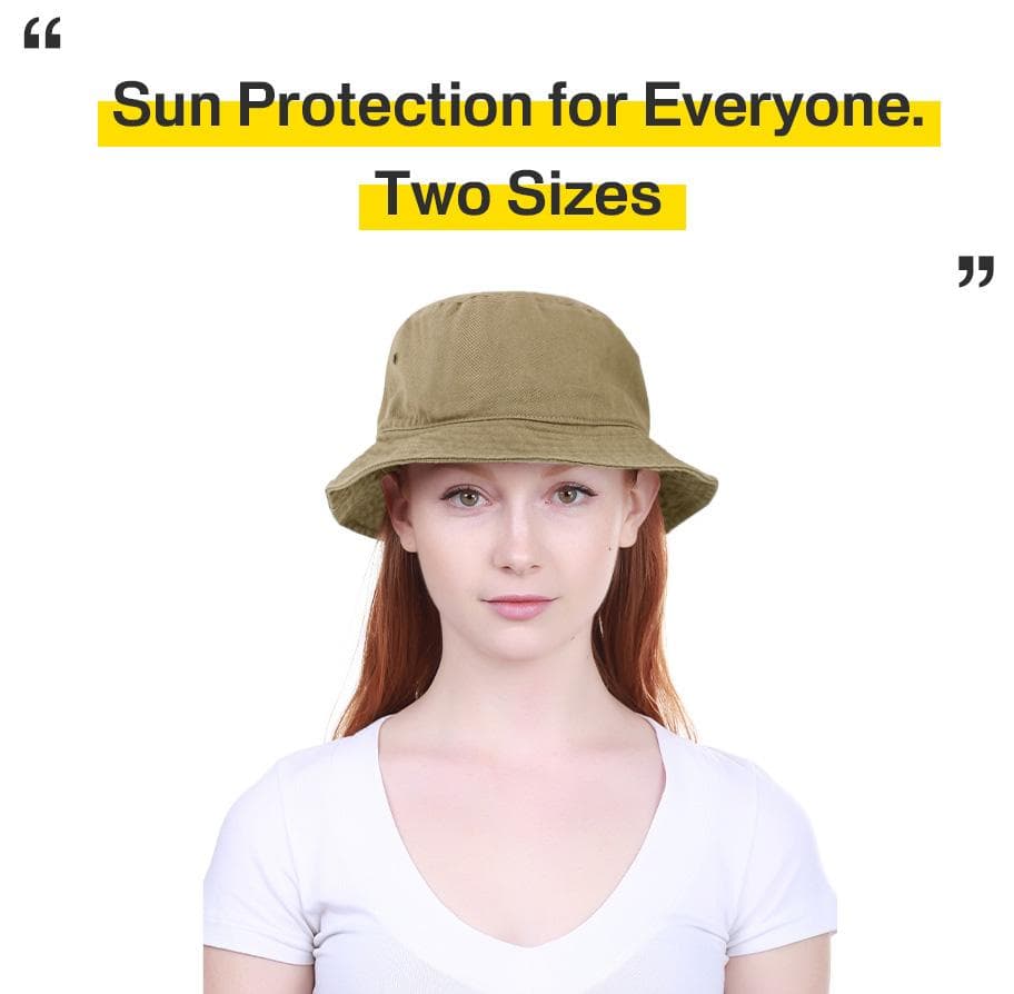 KB Ethos KBM-500 Solid Bucket Hat in Khaki — view 2