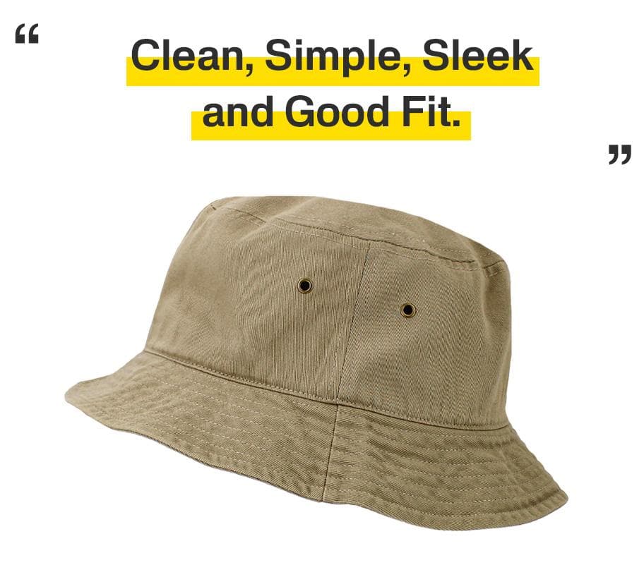 KB Ethos KBM-500 Solid Bucket Hat in Khaki — view 4