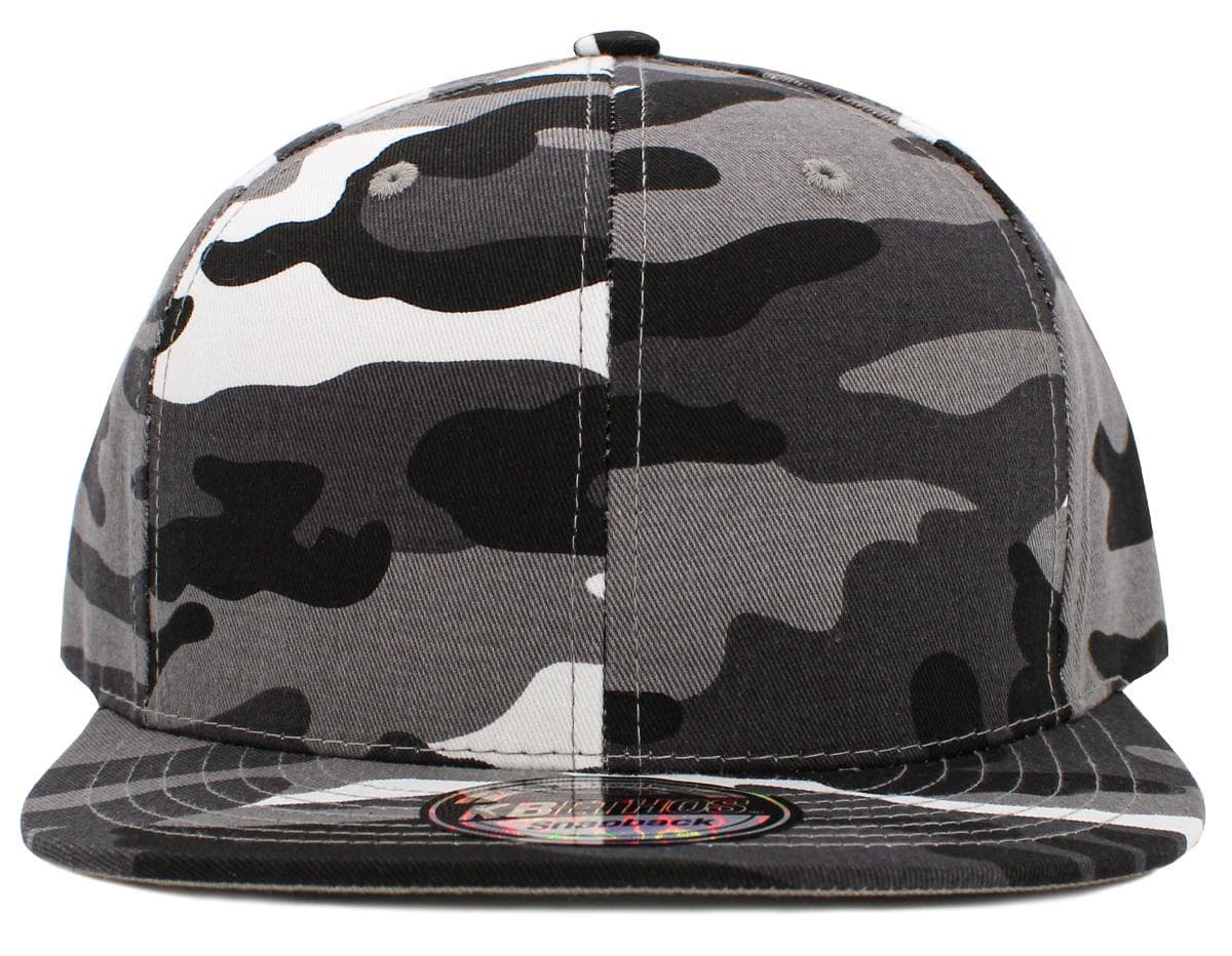 KB Ethos KNW-1467 Cotton Solid Snapback in City Camo — view 2