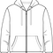 Create Custom full Zip Sweatshirt at Print view