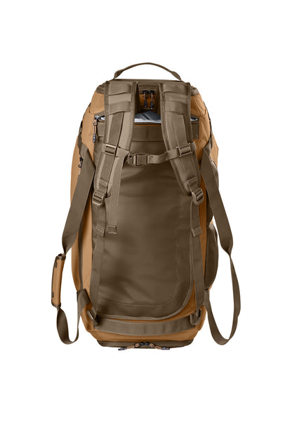 Black Carhartt 75L Heavy Haul Duffel bag with sturdy handles and spacious main compartment, ideal for travel or hauling gear.