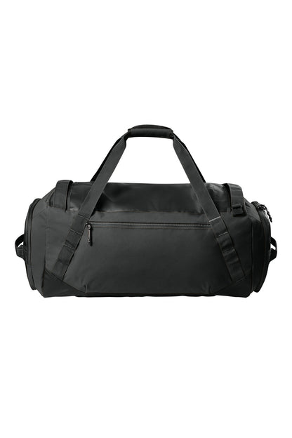 Black Carhartt 75L Heavy Haul Duffel bag with durable fabric, sturdy handles, and spacious interior for travel and gear storage.
