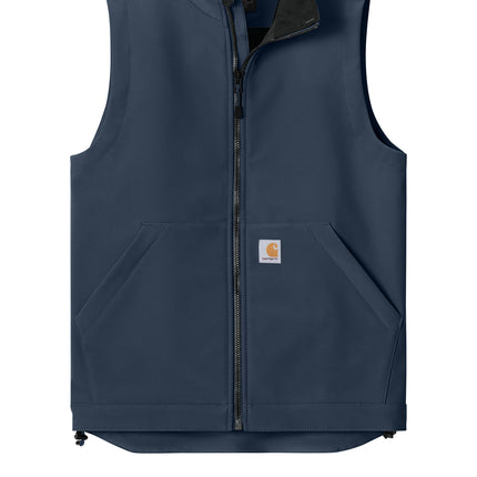 Carhartt Rain Defender Soft Shell Vest Navy Front Side