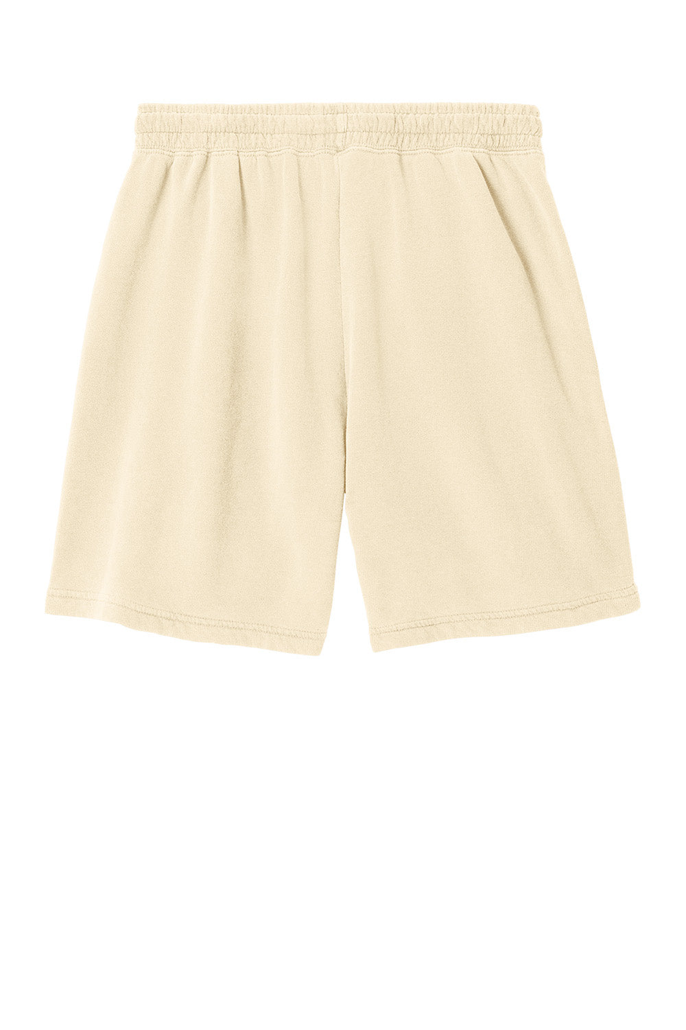 Comfort Colors® lightweight ivory sweatshort by Print-View, shown flat with back view, soft casual athletic wear for men and women.