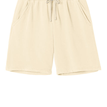 Ivory Comfort Colors® lightweight sweatshort with flat front, casual fit, and soft fabric, designed for comfortable wear.