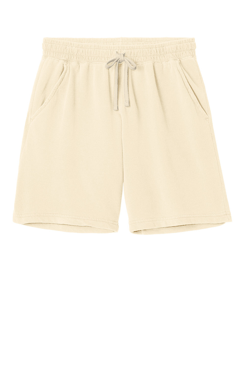 Ivory Comfort Colors® lightweight sweatshort with a flat front design, ideal for casual wear and comfortable fit.