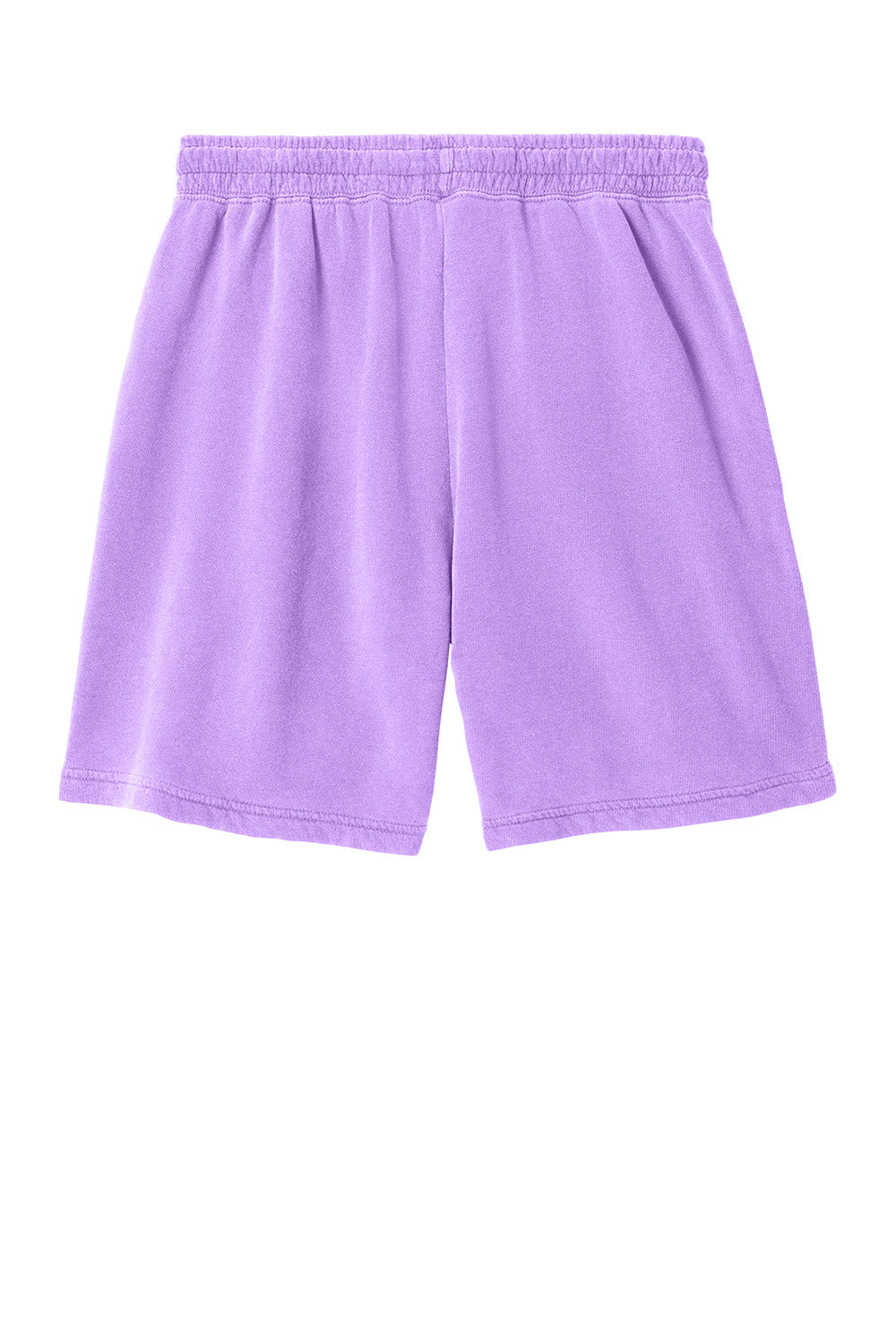 Comfort Colors® lightweight neon violet sweatshort by Print-View, showing a flat back view of the casual, soft fabric shorts.
